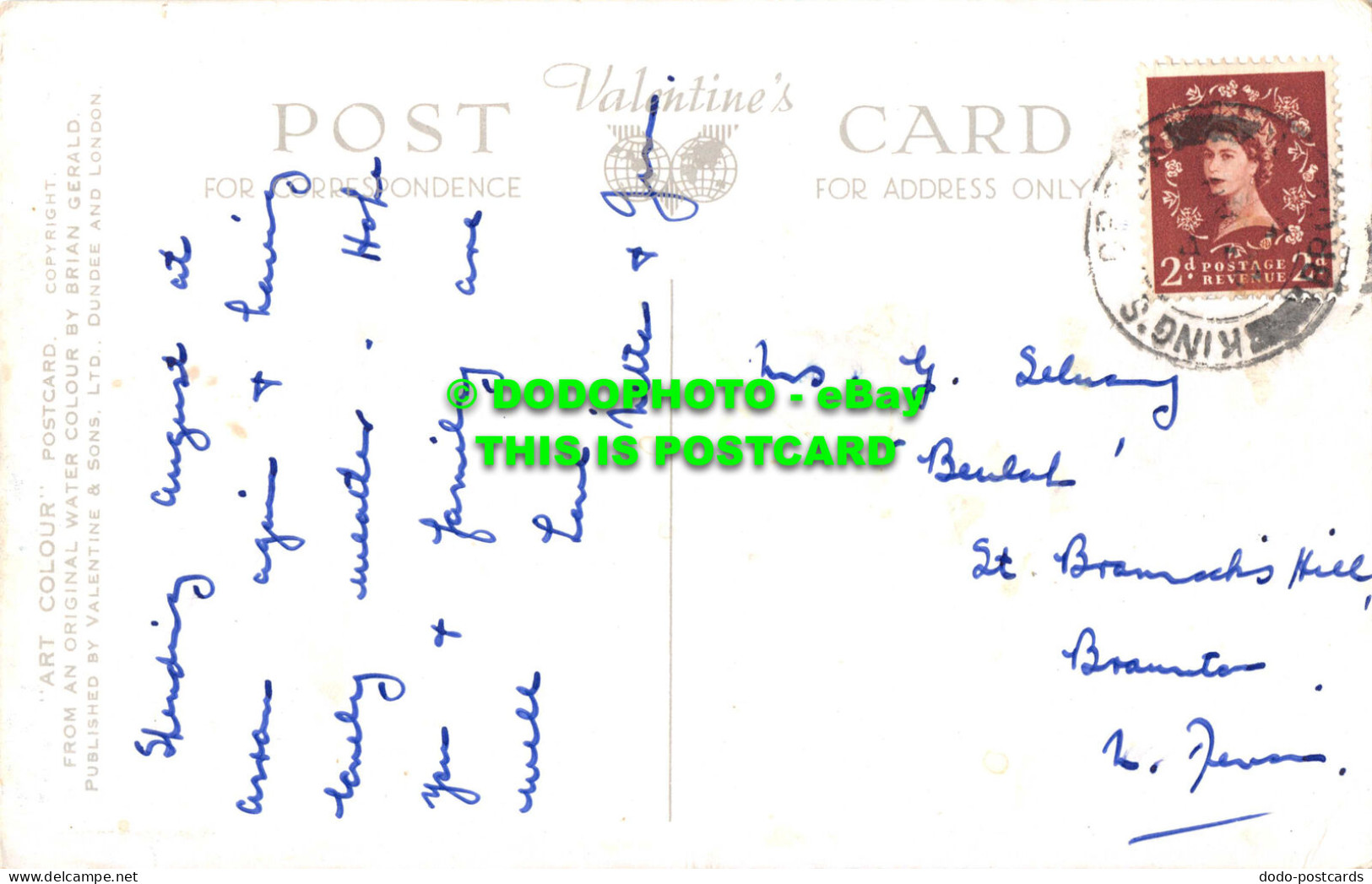 R545654 Pirnmill. Isle Of Arran. A. 939. Art Colour Postcard. Brian Gerald. Vale - World