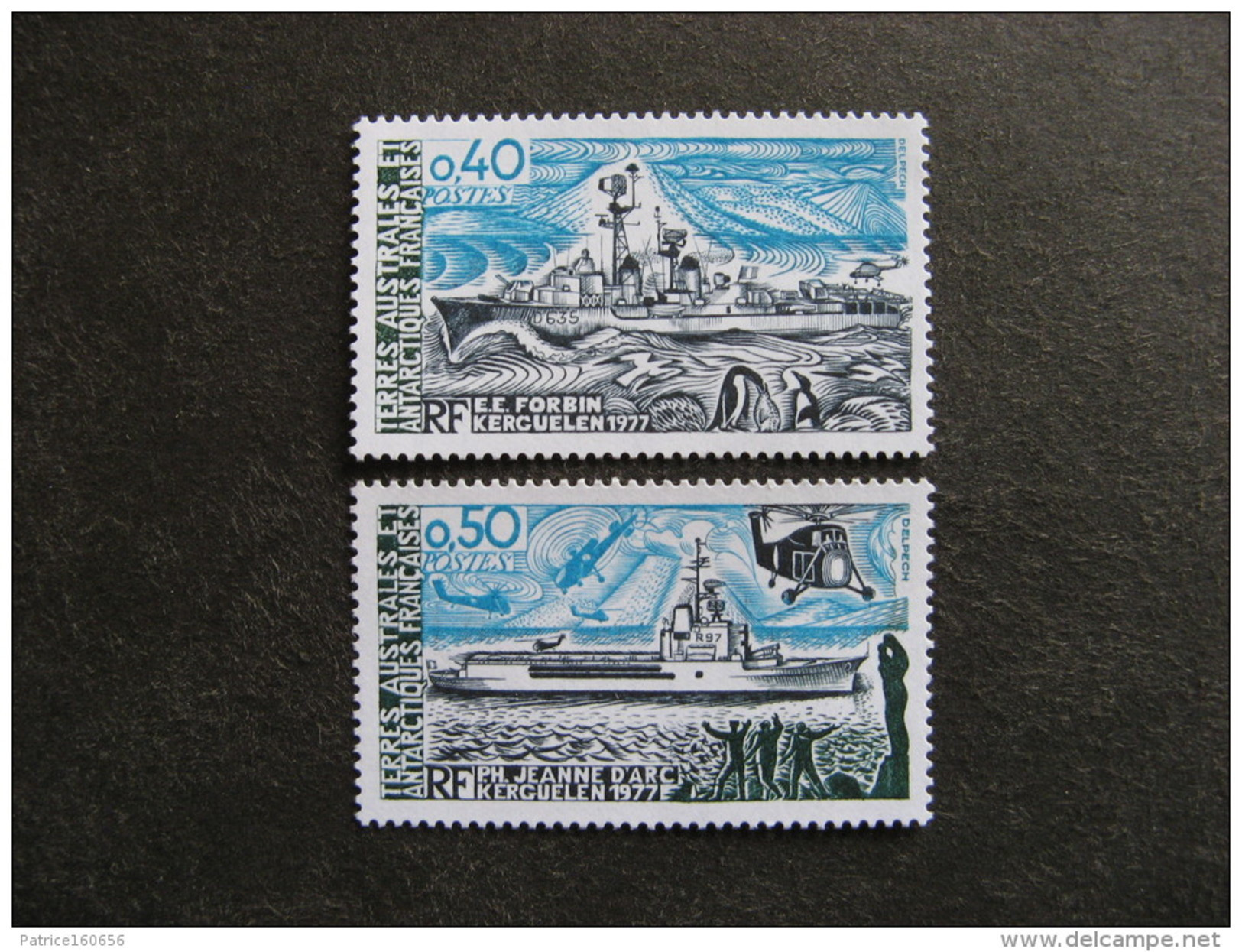 TAAF: TB Paire N° 74 Et N° 75, Neufs XX. - Unused Stamps