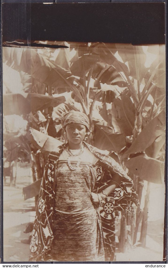 Congo Belge - Carte-photo D'une Jeune Fille "Femme Batetela" 1913 - Belgian Congo