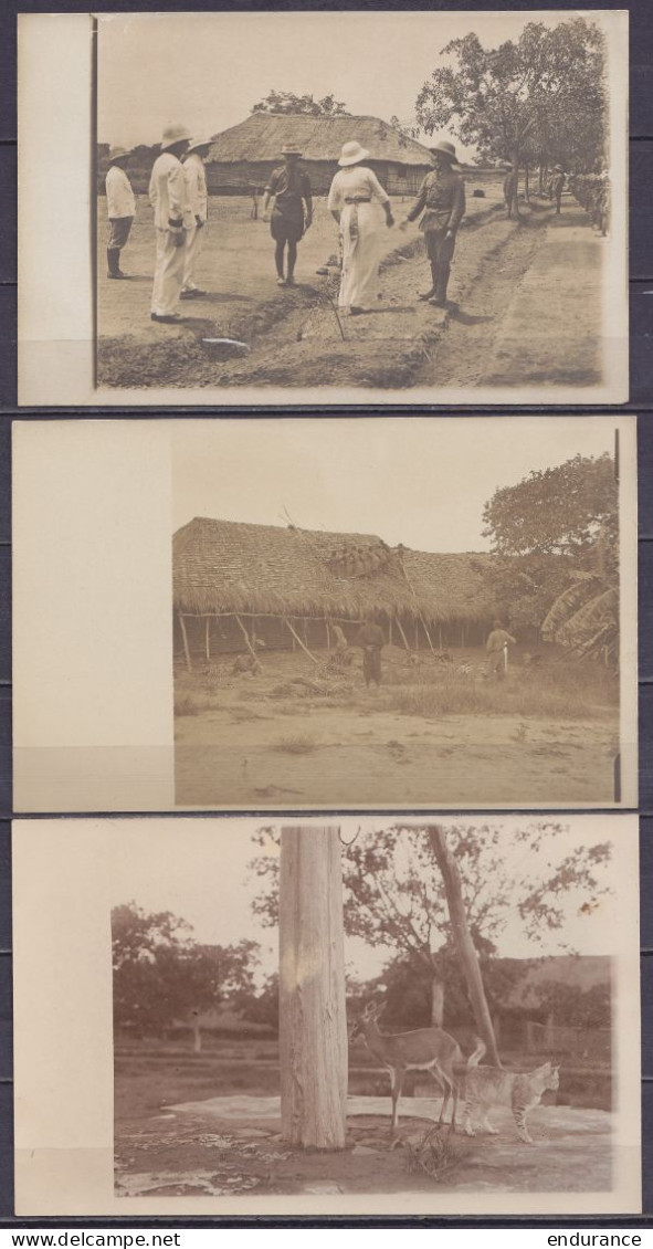 Congo Belge - Lot De 11 Cartes-photo Réalisées Par André Gilson (adiministrateur Territorial) 1917 (non Circulées) - Belgian Congo