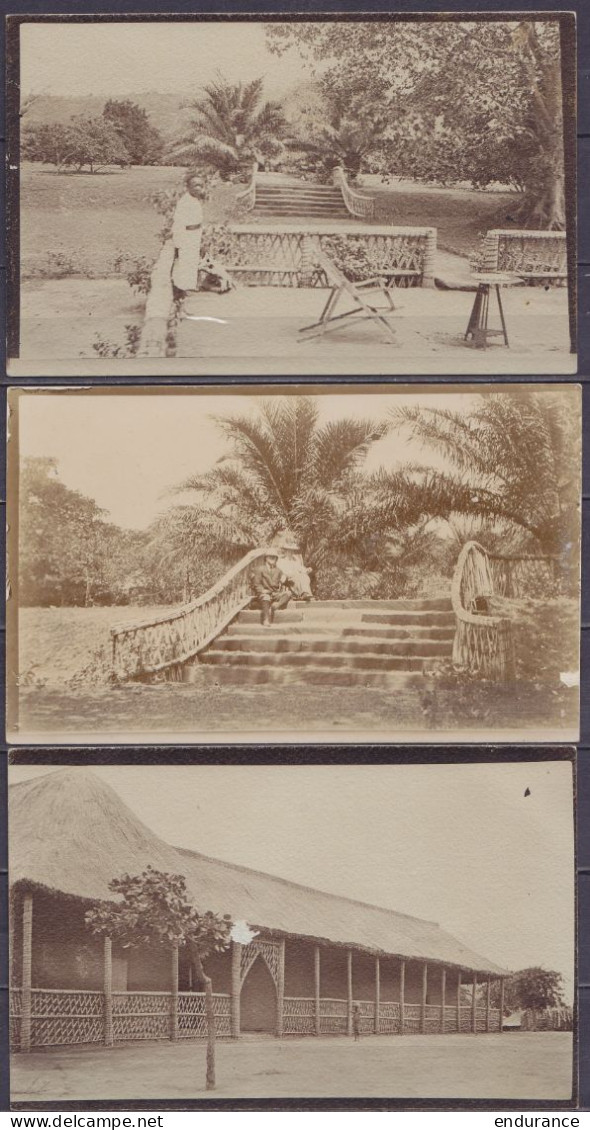 Congo Belge - Lot De 9 Cartes-photo D'un Même Village - Vers 1910 (non Circulées) - Congo Belge