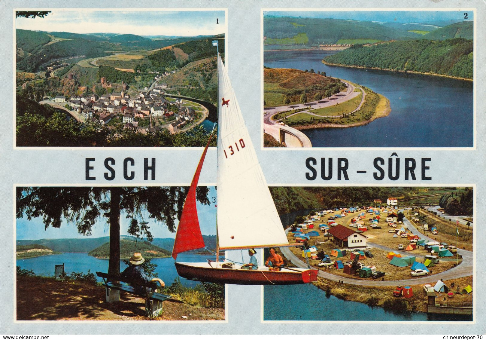 GRAND DUCHE DU LUXEMBOURG   ESCH SUR SURE  MULTIVUE - Esch-sur-Sure