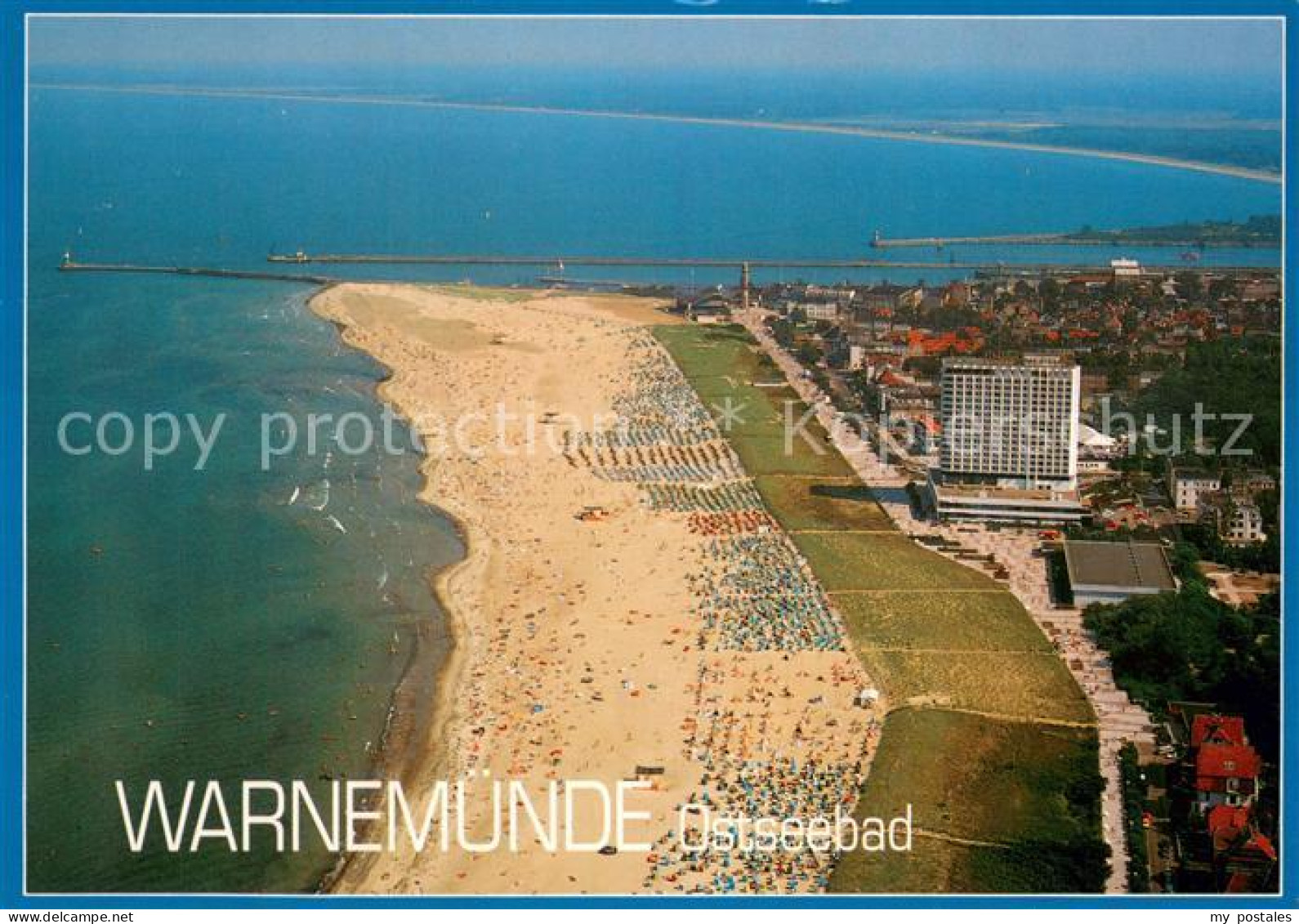 73742797 Warnemuende Ostseebad Fliegeraufnahme  Warnemuende Ostseebad - Rostock