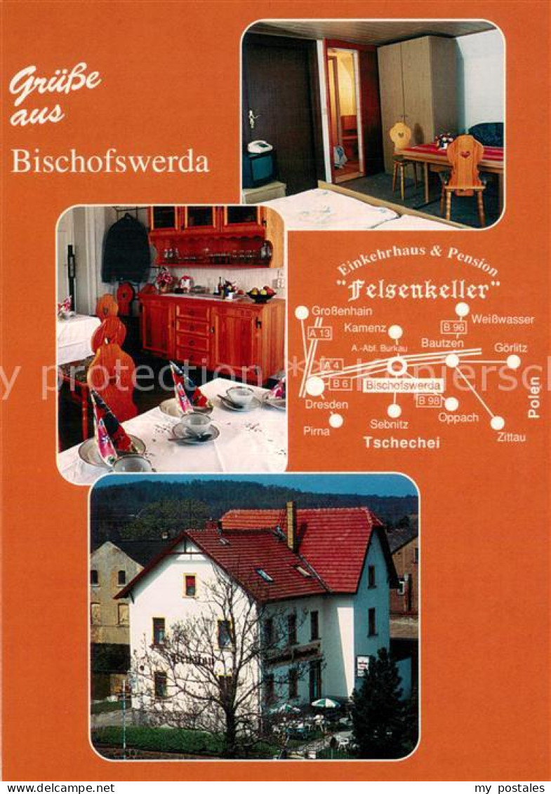 73742789 Bischofswerda Einkehrhaus Pension Felsenkeller Zimmer Gaststube Bischof - Bischofswerda
