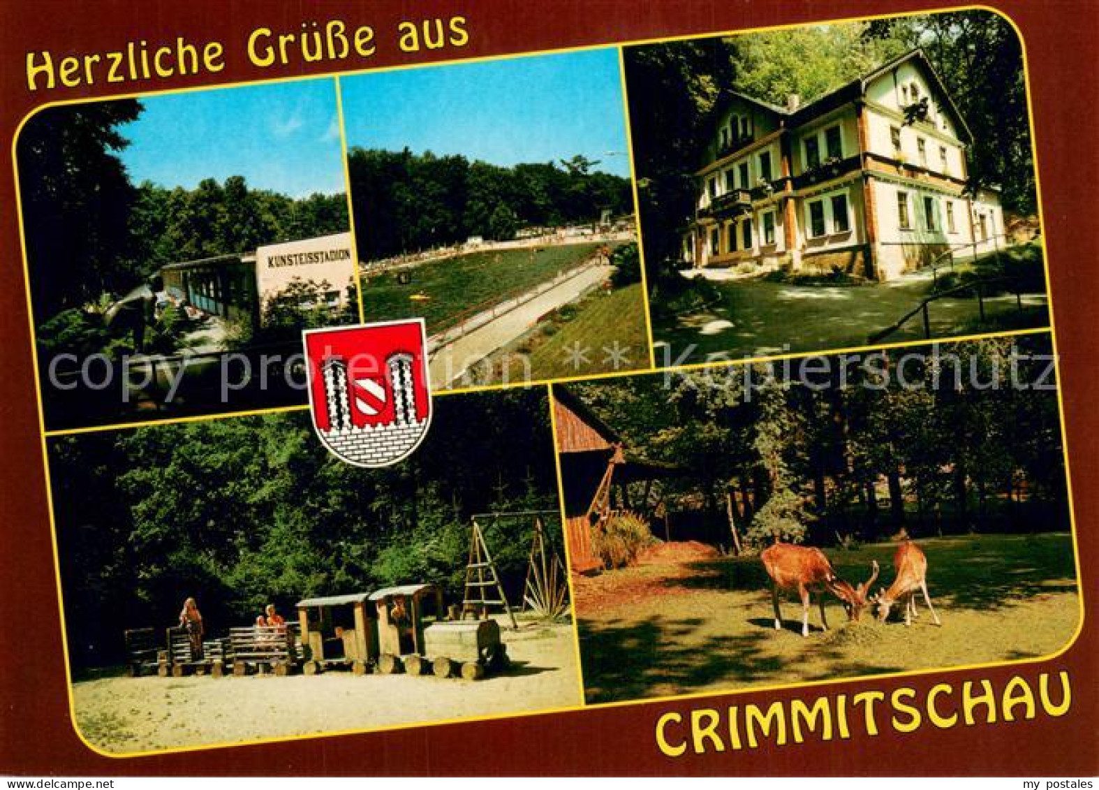 73742755 Crimmitschau Kunsteisstadion Sahnbad Forsthaus Spielplatz Im Sahnpark T - Crimmitschau