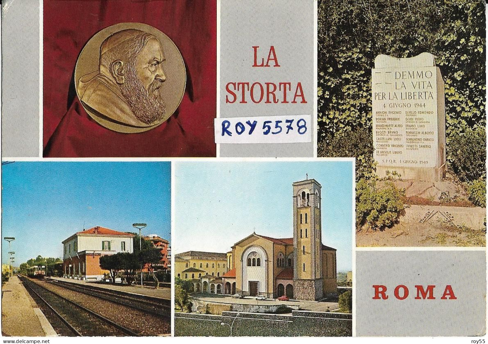 Lazio-roma-la Storta Frazione Di Roma Vedute Stazione Ferroviaria Cippo Marmoreo Martiri Della Storta Chiesa Animata - Other & Unclassified