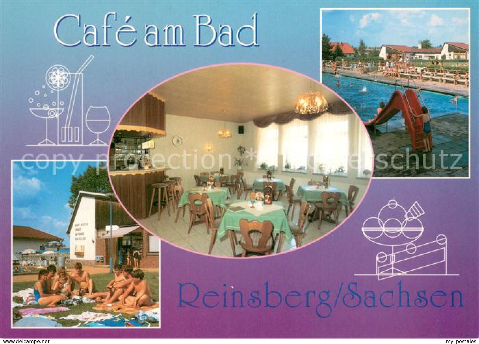 73742742 Reinsberg Freiberg Cafe Am Bad Schwimmbad Gastraum Reinsberg Freiberg - Andere & Zonder Classificatie