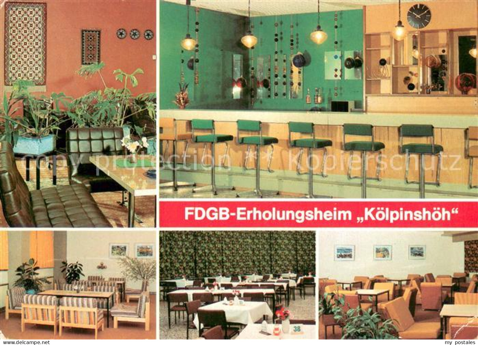 73742722 Koelpinsee Loddin FDGB Erholungsheim Koelpinshoeh Bar Empfangshalle Spe - Altri & Non Classificati