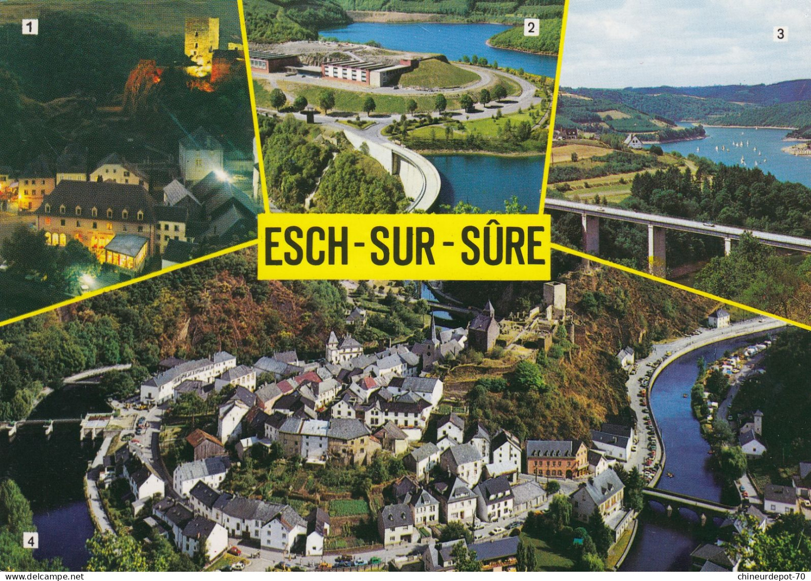 GRAND DUCHE DU LUXEMBOURG   ESCH SUR SURE  MULTIVUE - Esch-sur-Sure