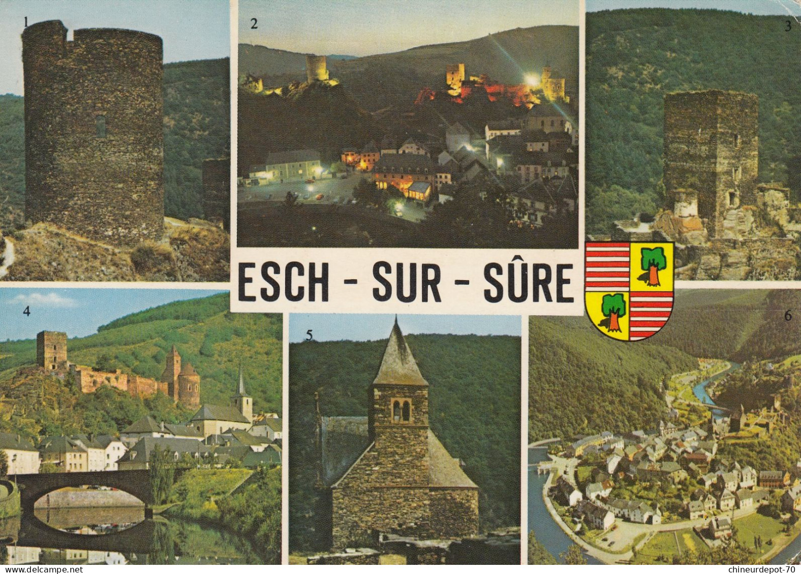 GRAND DUCHE DU LUXEMBOURG   ESCH SUR SURE  MULTIVUE - Esch-sur-Sure