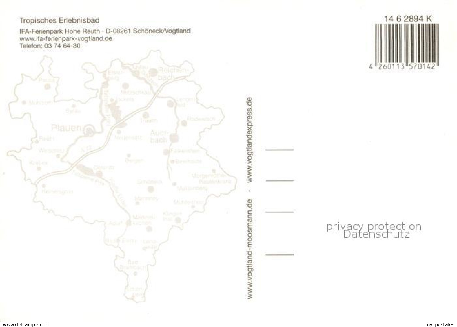 73742664 Schoeneck Vogtland IFA Ferienpark Schoeneck Tropisches Erlebnisbad Deta - Andere & Zonder Classificatie