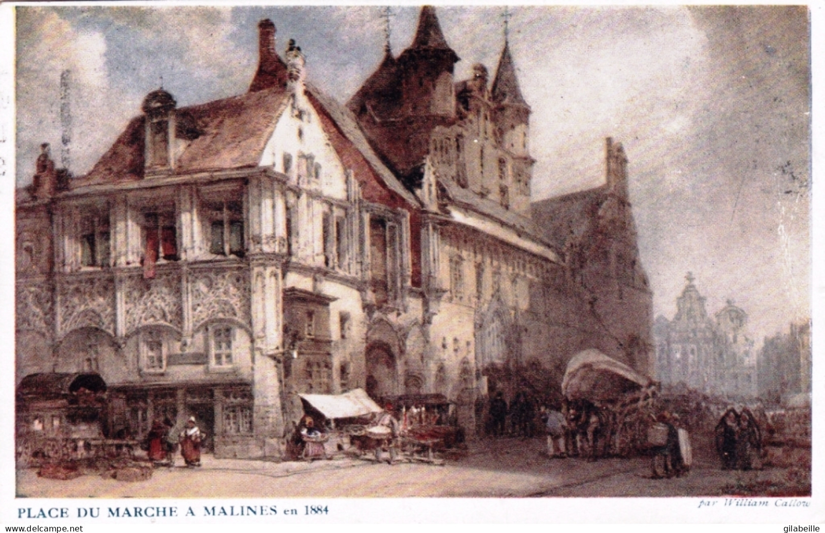 MALINES - MECHELEN -  Place Du Marché En 1884 - Malines