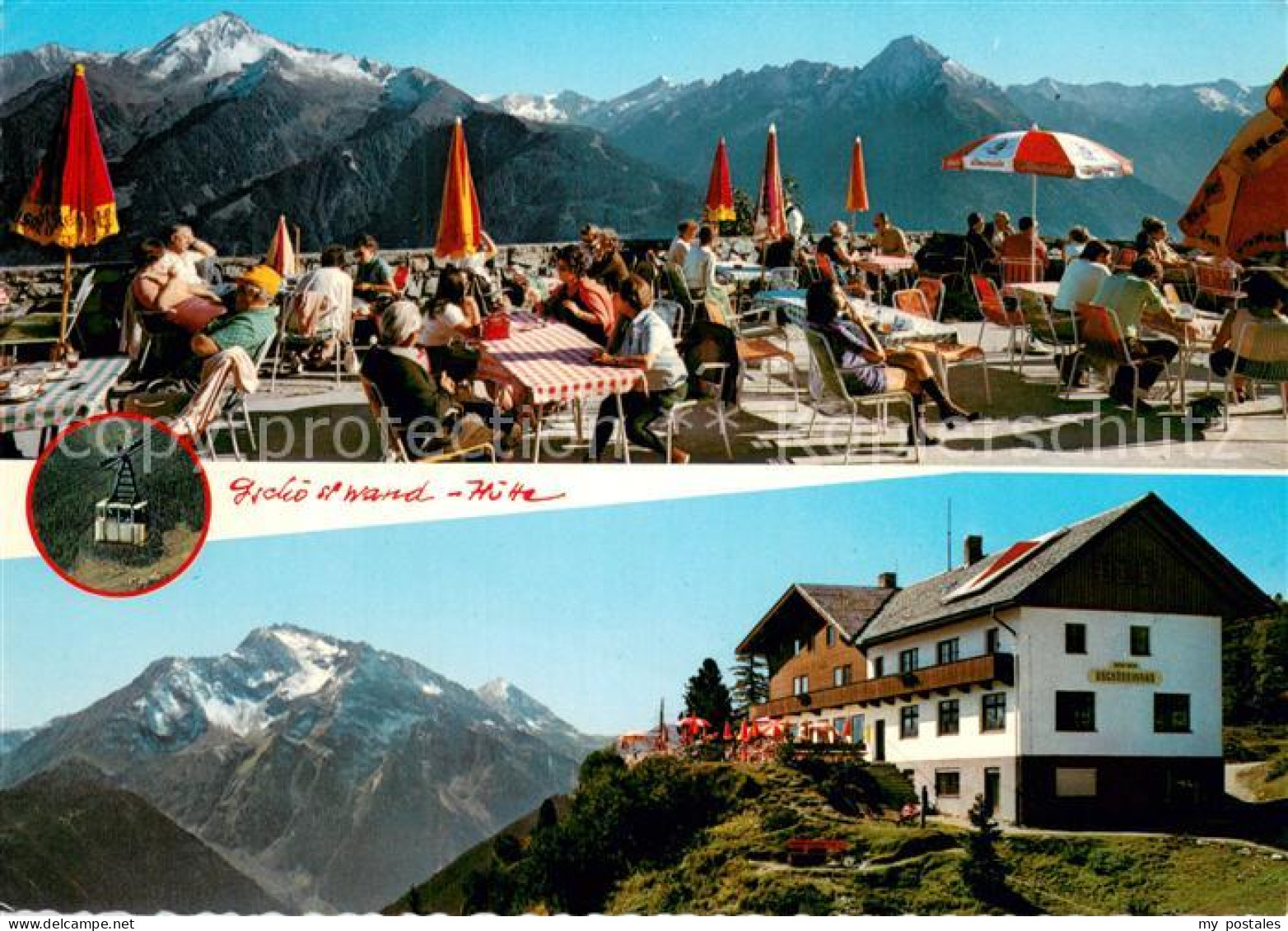 73742618 Mayrhofen Zillertal Mit Der Penkenbahn Zur Gschoesswandhuette Sonnenter - Sonstige & Ohne Zuordnung