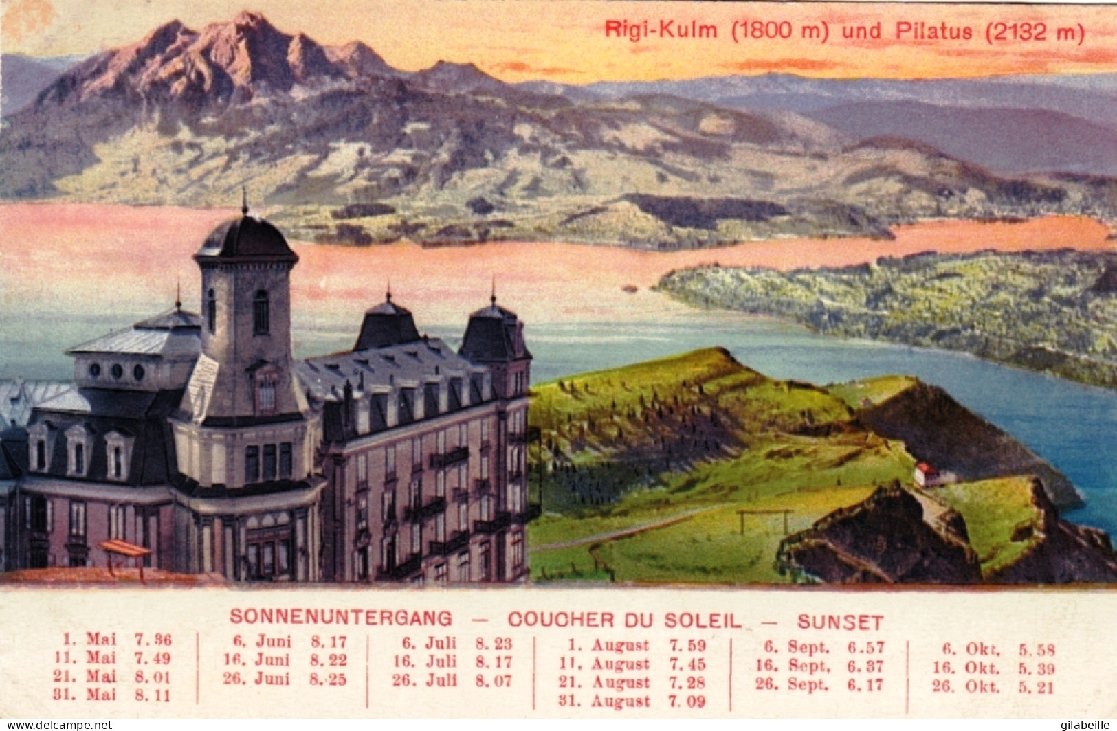 Lucerne - RIGI KULM Und Pilatus - Andere & Zonder Classificatie