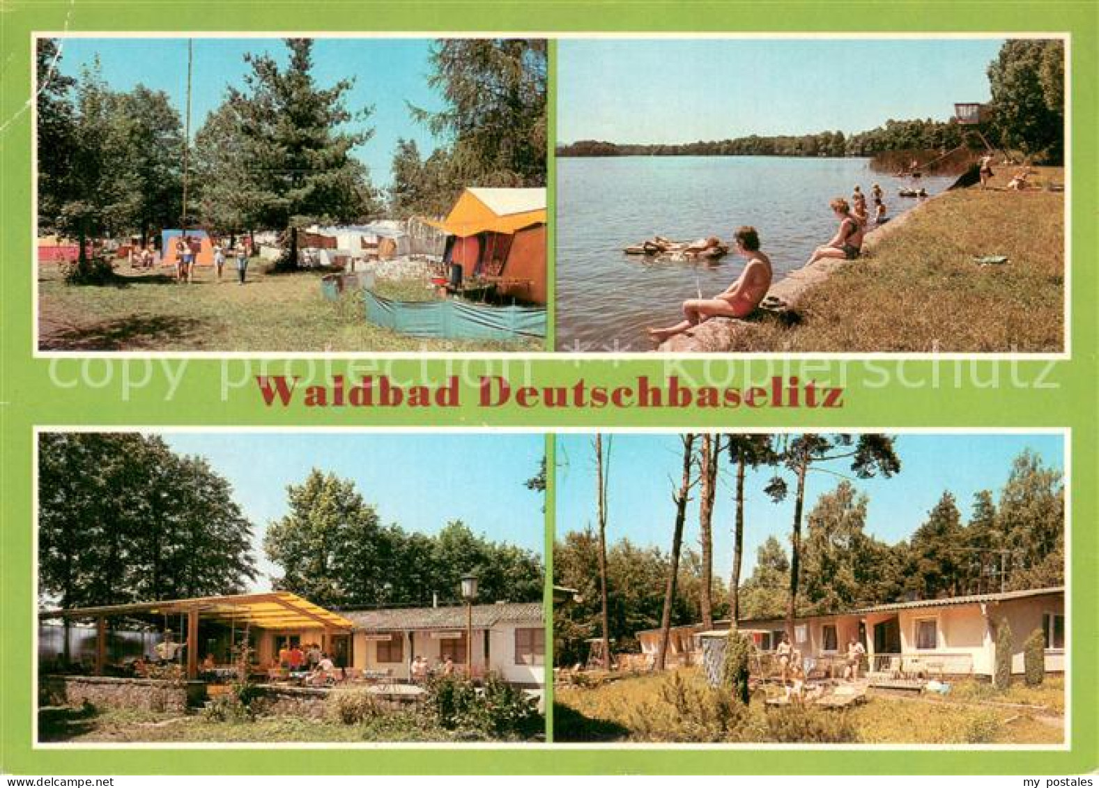 73742612 Deutschbaselitz Zeltplatz Waldbad Gaststaette Bungalowsiedlung Deutschb - Kamenz