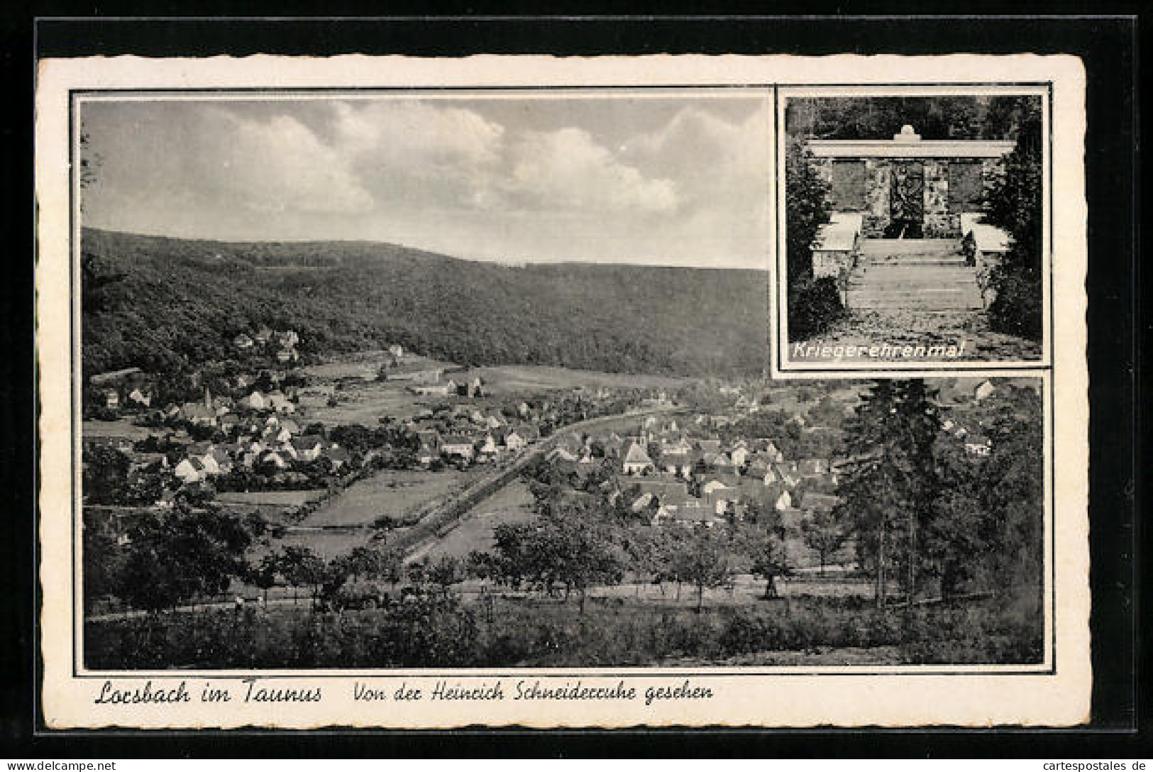 AK Lorsbach I. Taunus, Ort Von Der Heinrich Schneiderruhe Gesehen  - Taunus