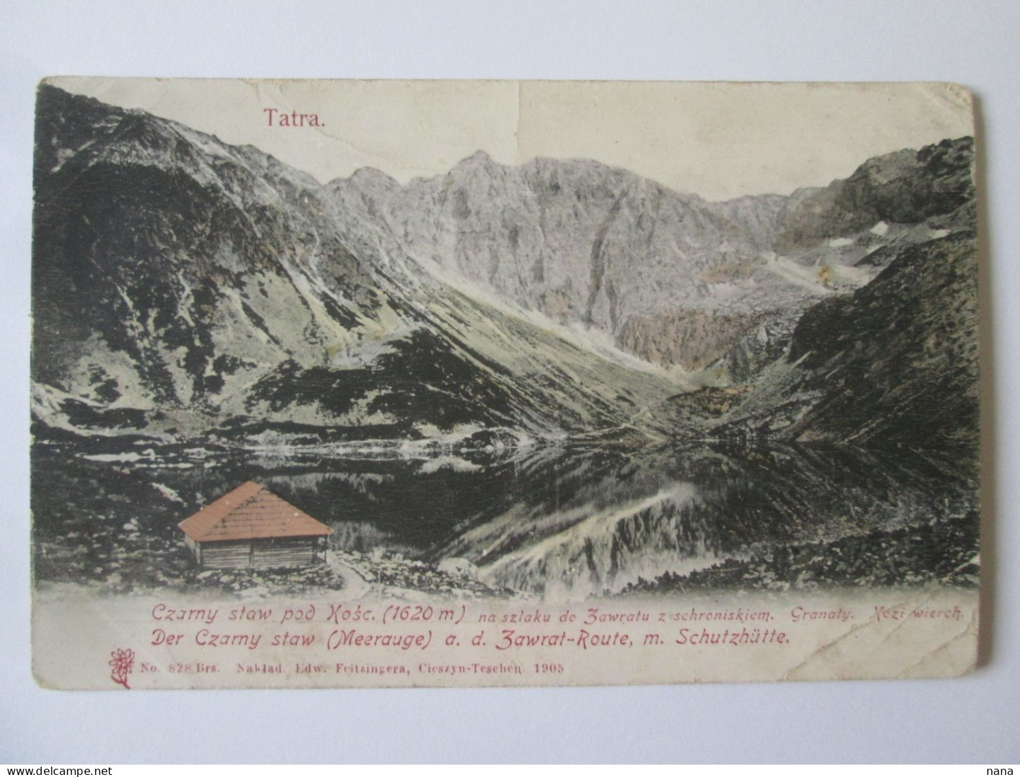 Pologne-Tatras/Czarny Staw Pod Kosc.(1620 M) Carte Postale 1905/Poland-Tatra Mountains Unused Postcard 1905 - Polen