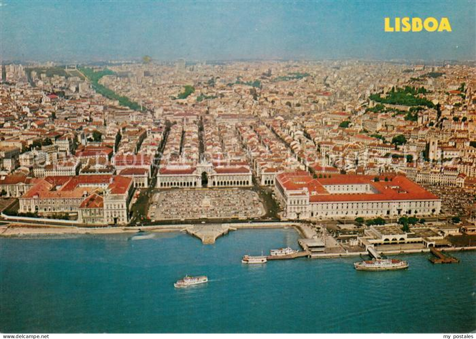 73742583 Lisboa La Place Du Palais Fliegeraufnahme Lisboa - Autres & Non Classés