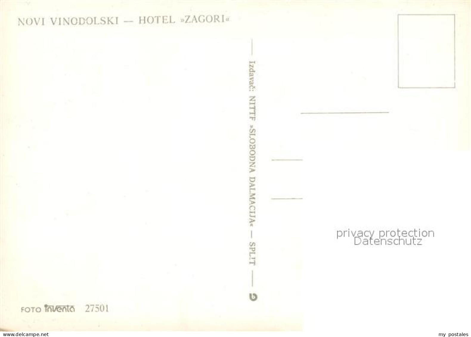 73742576 Novi Vinodolski Hotel Zagori Fliegeraufnahme Novi Vinodolski - Croazia