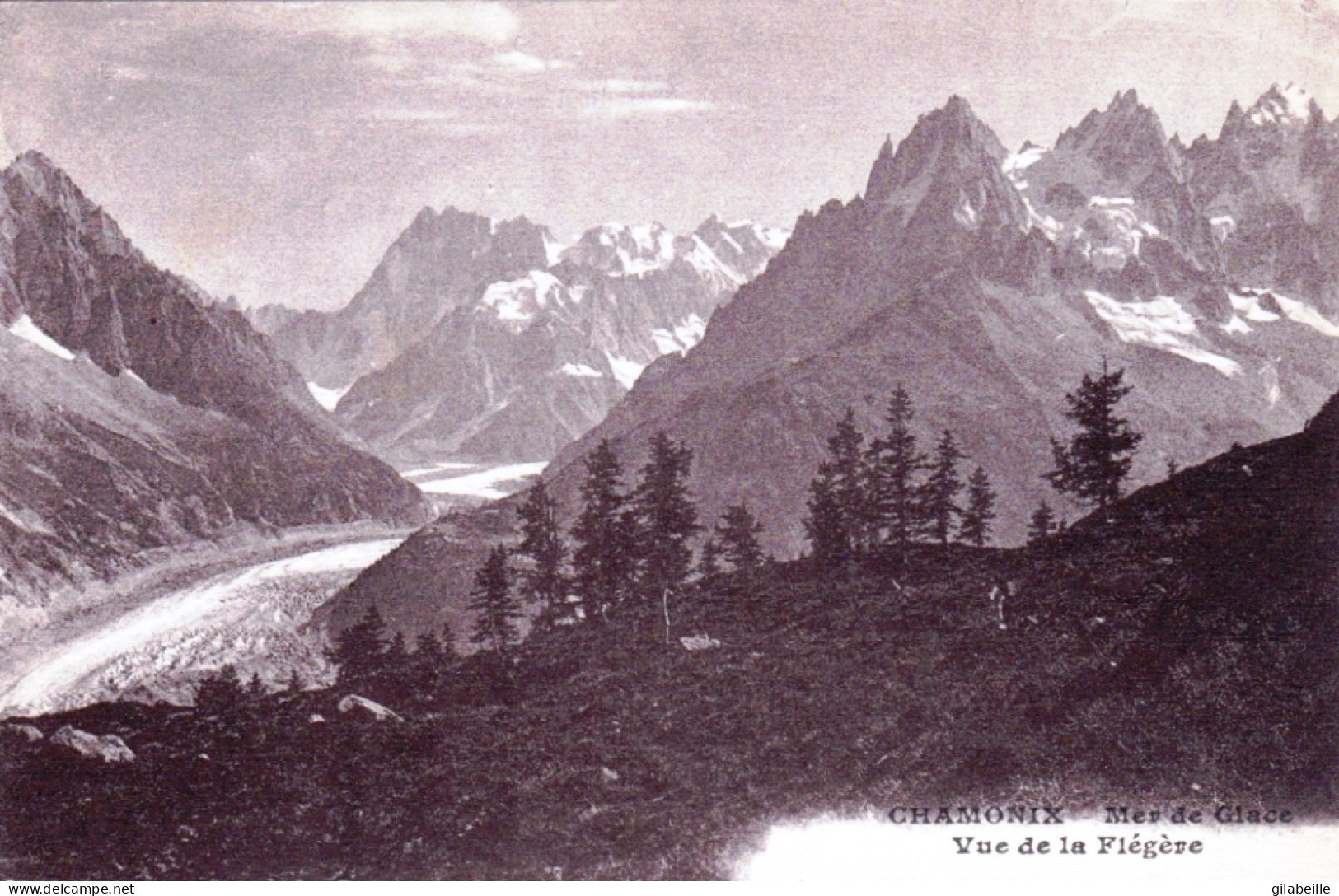 74 - CHAMONIX -  Mer De Glace - Vue De La Flegere - Chamonix-Mont-Blanc