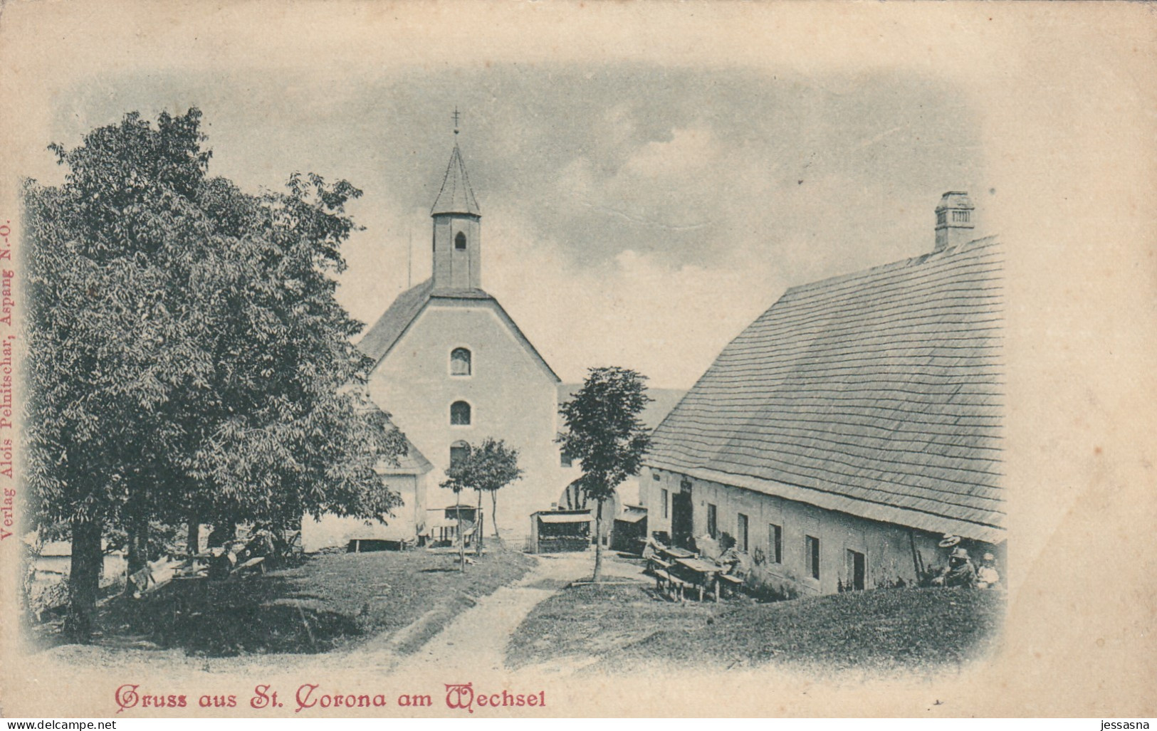 AK - (NÖ) Gruss Aus ST. CORONA Bei Kirchberg Am Wechsel - Wallfahrtskirche - Christian Egger`s Gasthaus 1901 - Wechsel