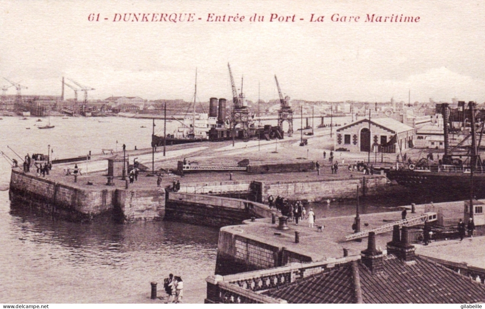 59 -  DUNKERQUE -  Entrée Du Port - La Gare Maritime - Dunkerque