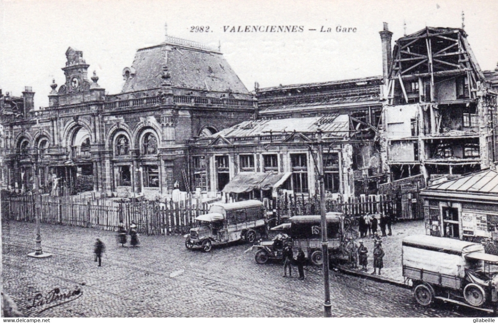 59 - VALENCIENNES -   La Gare - Guerre 1914 - Valenciennes