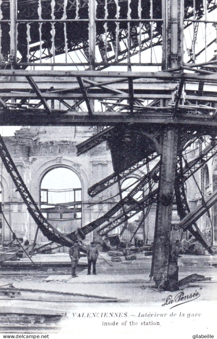 59 - VALENCIENNES -  Interieur De La Gare - Guerre 1914 - Valenciennes