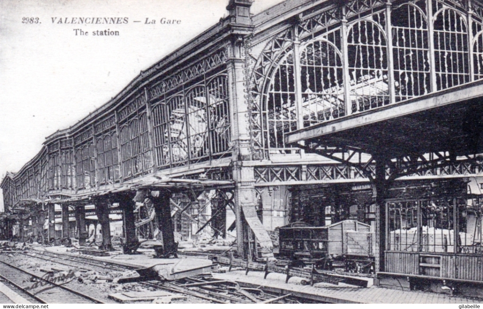 59 - VALENCIENNES -   La Gare - Guerre 1914 - Valenciennes