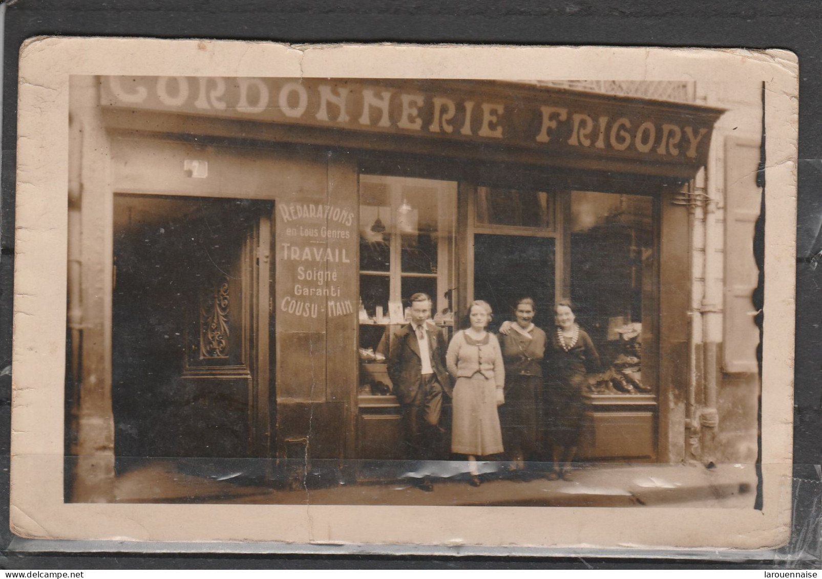 Cordonnier - Cordonnerie Frigory (carte Photo) - Ambachten