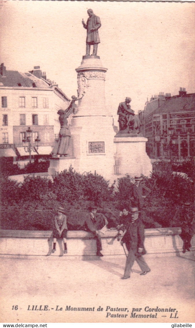 59 - LILLE -   Le Monument De Pasteur Par Cordonnier - Lille