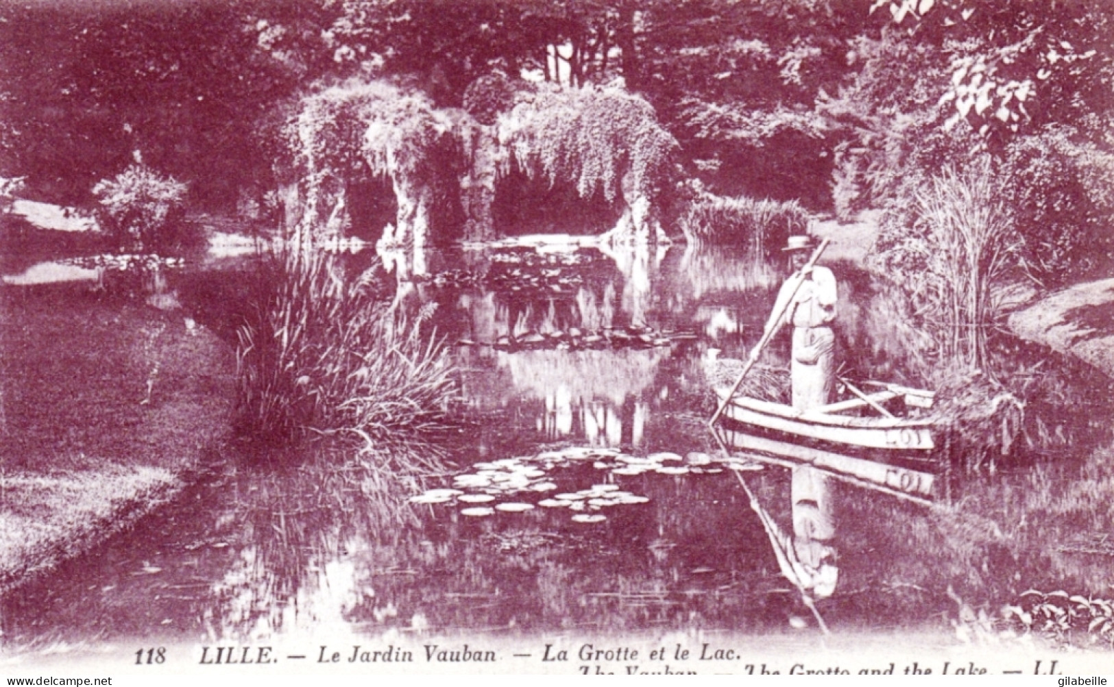 59 - LILLE -  Le Jardin Vauban - La Grotte Et Le Lac - Lille