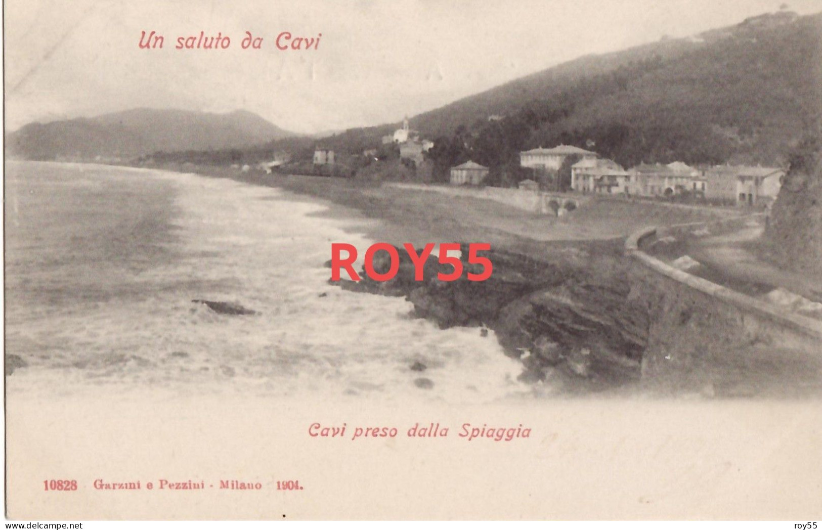 Liguria-genova-cavi Frazione Di Lavagna Cavi Preso Dalla Spiaggia Veduta Panoramica Primissimi 900 (f.piccolo) - Other & Unclassified