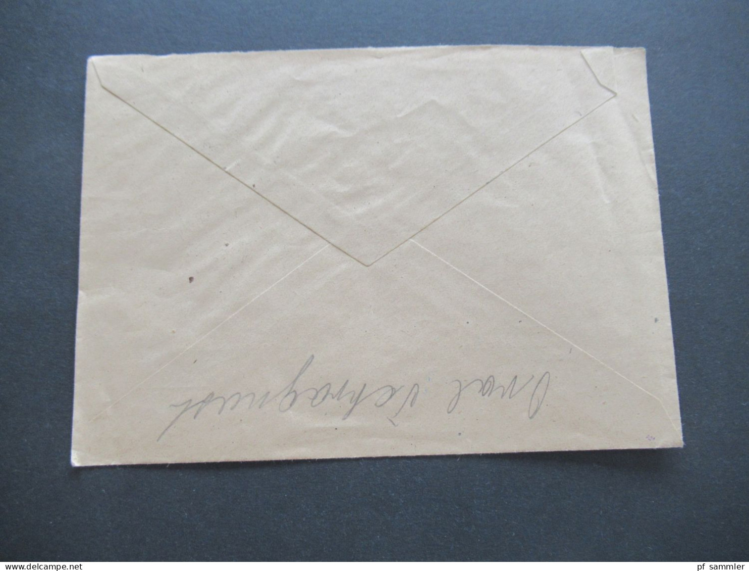 1946 Notmaßnahme Stempel Mit Freivermerk Rpf Und Tagesstempel Schwarzwald über Ohrdruf Umschlag Paul Gläser Gewürzpacker - Cartas & Documentos
