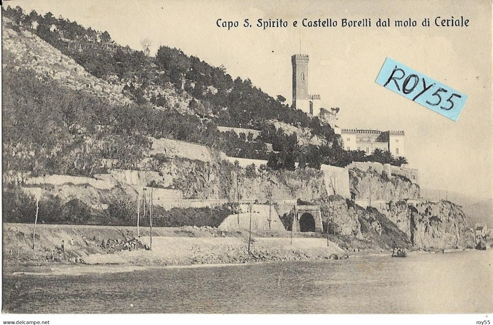 Liguria-savona-ceriale Veduta Da Ceriale Di Capo S.spirito E Castello Borelli (f.piccolo) - Otros & Sin Clasificación
