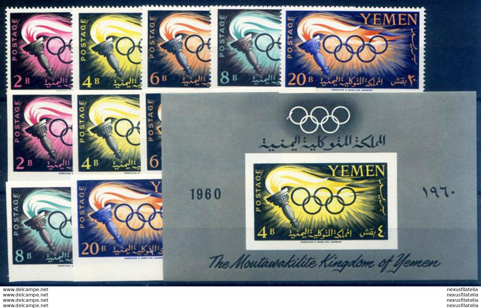 Sport. Olimpiadi Roma 1960. - Yémen