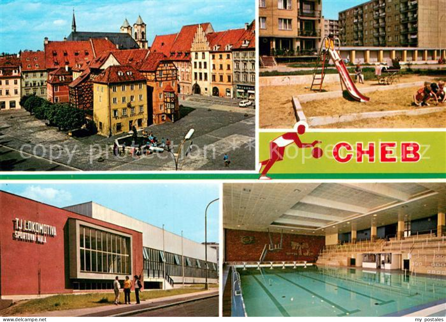 73742337 Cheb Eger Namesti Krale Jiriho Z Podebrad Sidliste Spaleniste Sportovni - Tschechische Republik