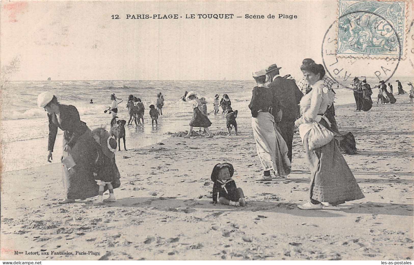 62 PARIS PLAGE LE TOUQUET SCENE DE PLAGE - Le Touquet