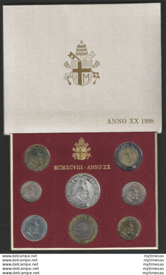 1998 Vaticano Serie Divisionale 8 Monete FDC - Vatikan