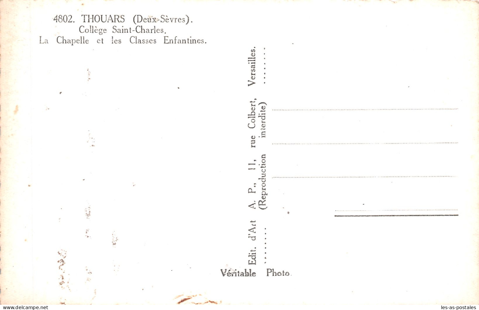 79 THOUARS COLLEGE SAINT CHARLES - Thouars