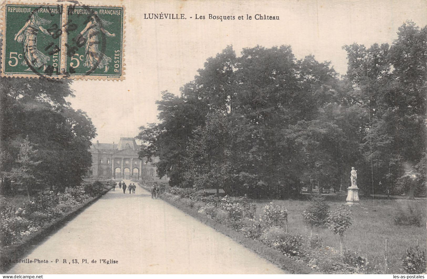 54 LUNEVILLE LES BOSQUETS ET LE CHÂTEAU - Luneville
