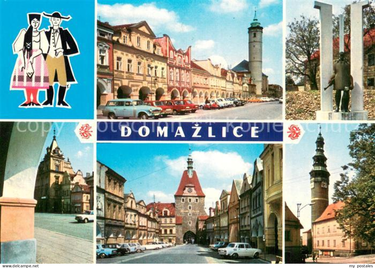 73742300 Domazlice CZ Teilansichten Stadttor Turm  - Tschechische Republik