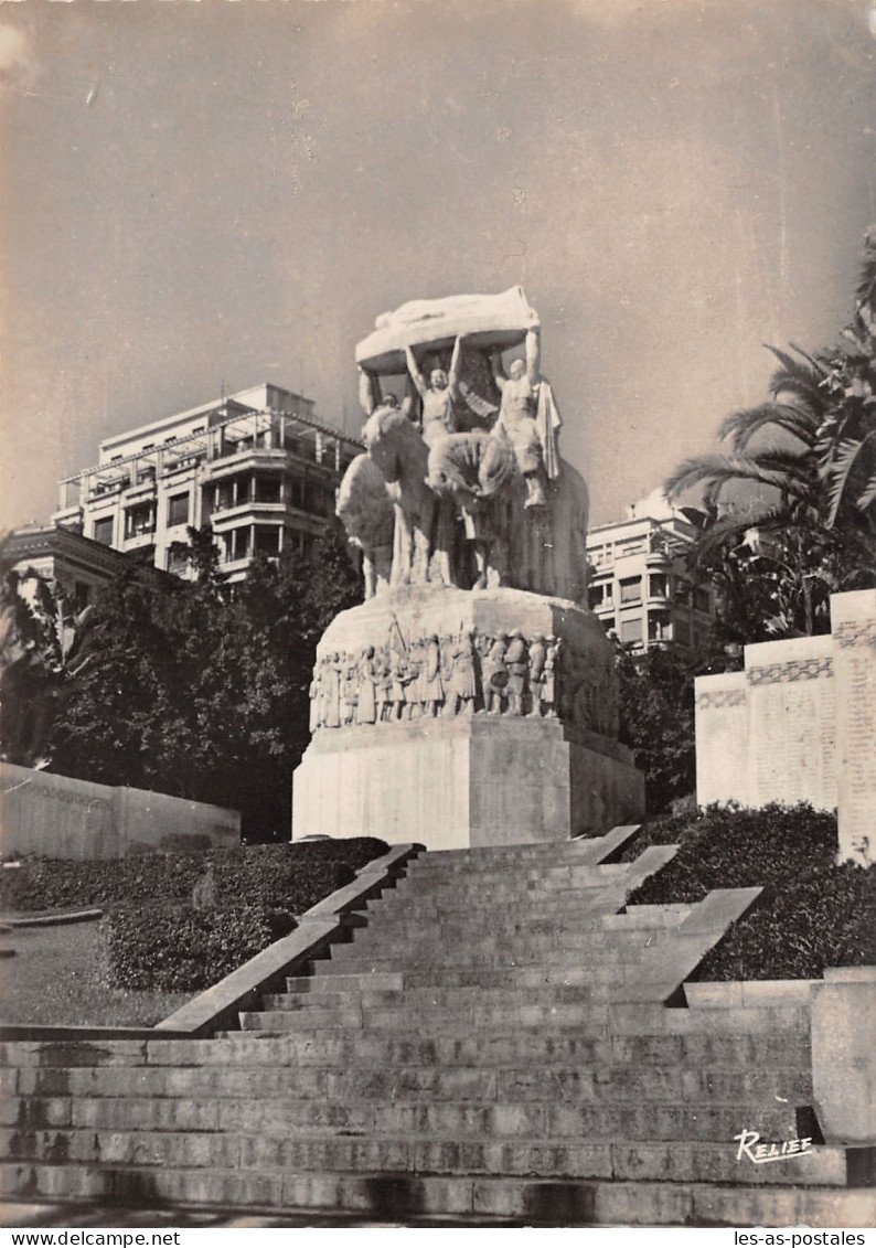 ALGERIE ALGER LE MONUMENT AUX MORTS - Alger