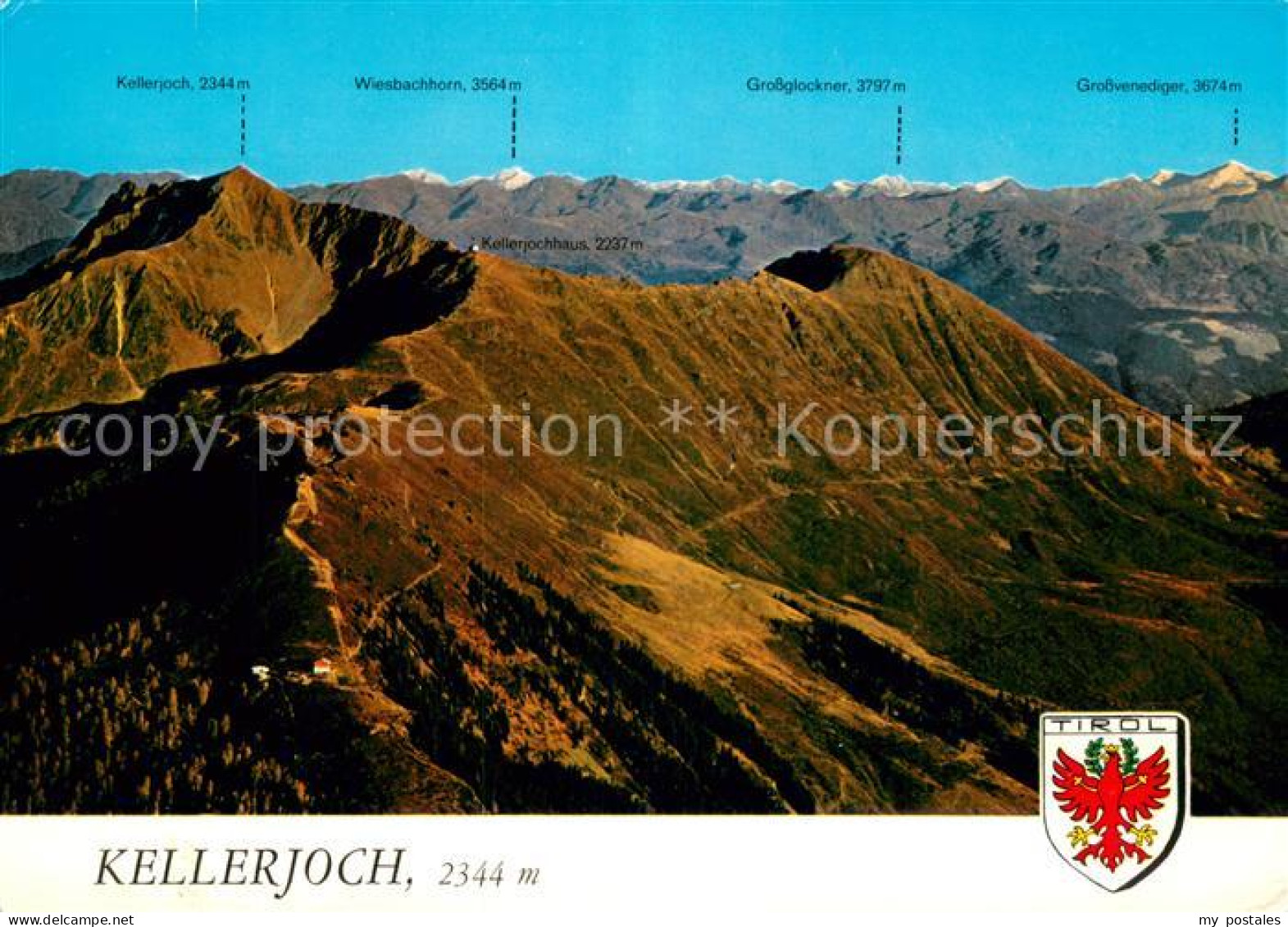 73742236 Kellerjoch 2344 Tirol Bergbahn Zum Hecherhaus Fliegeraufnahme  - Other & Unclassified