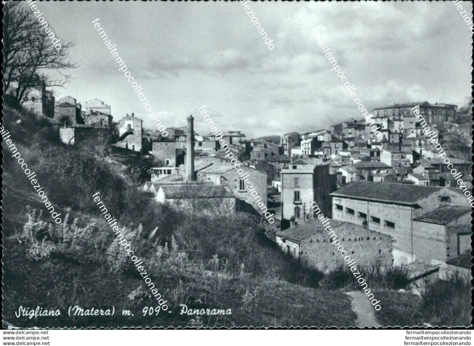 Bi204 Cartolina Stigliano Panorama Provincia Di Matera - Matera