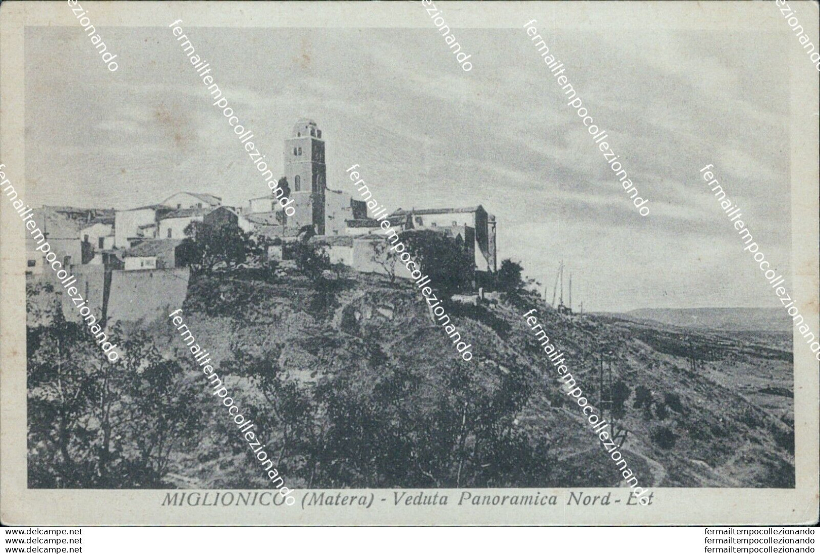 Bl340 Cartolina Miglionico Veduta Panoramica Nord Est Provincia Di Matera - Matera