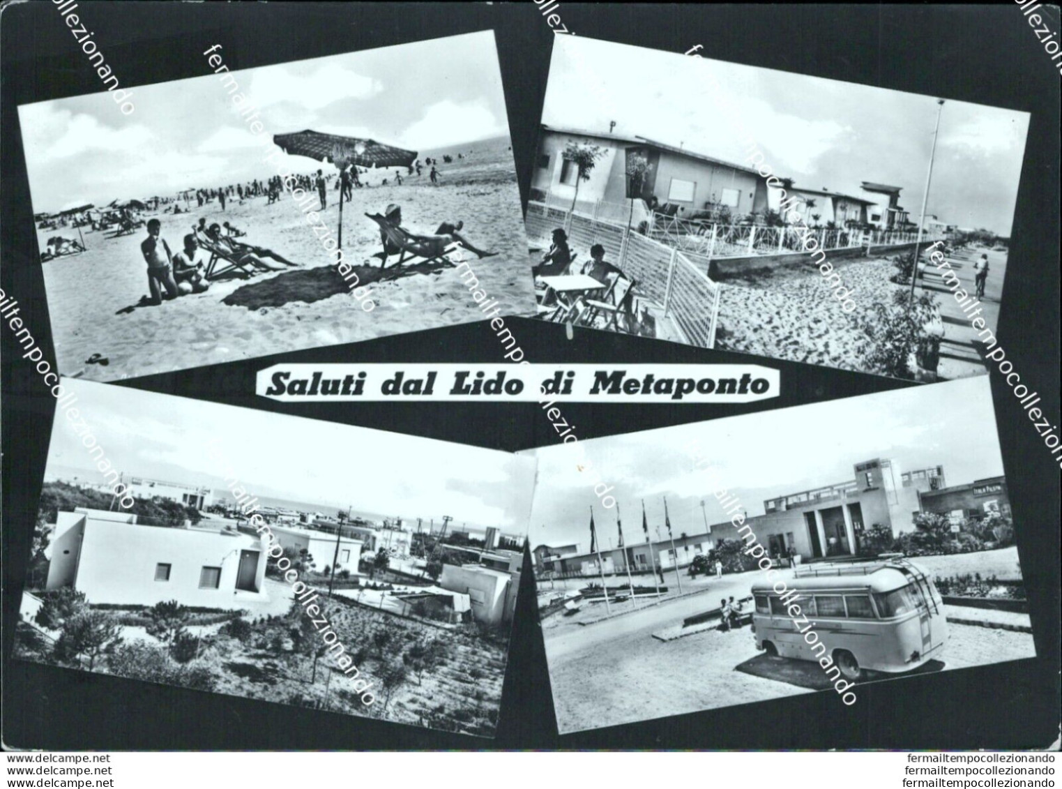 Bl429 Cartolina Saluti Dal Lido Di Metaponto Provincia Di Matera - Matera