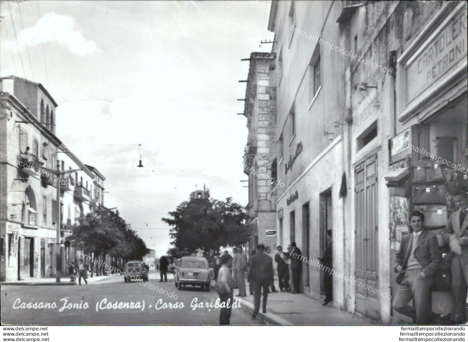 Ar64 Cartolina Cassano Jonio Corso Garibaldi Provincia Di Cosenza - Cosenza