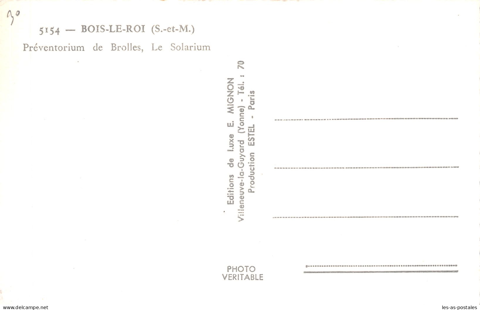 77 BOIS LE ROI PREVENTORIUM DE BROLLES - Bois Le Roi