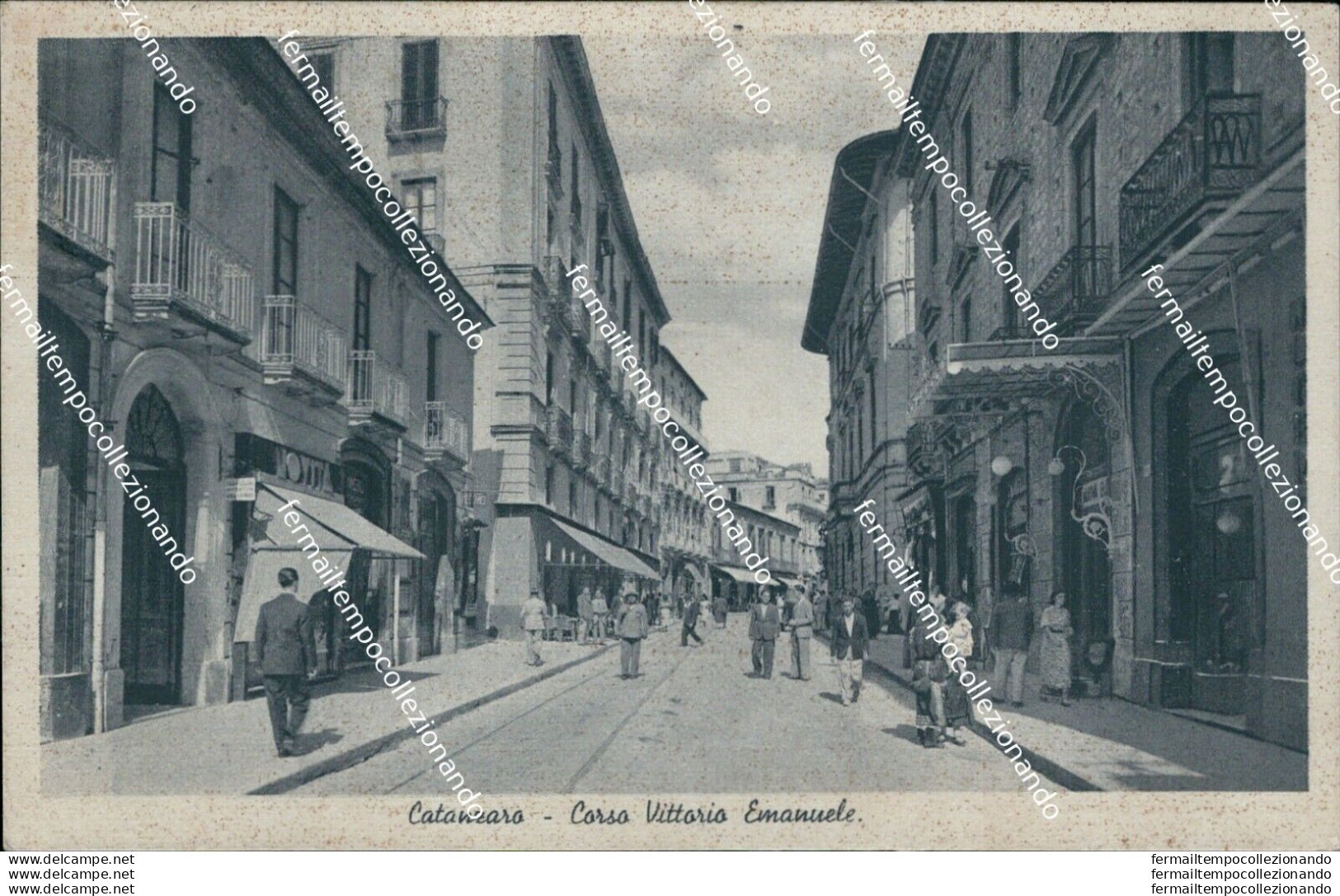 Bg99 Cartolina Catanzaro Citta' Corso Vittorio Emanuele - Catanzaro